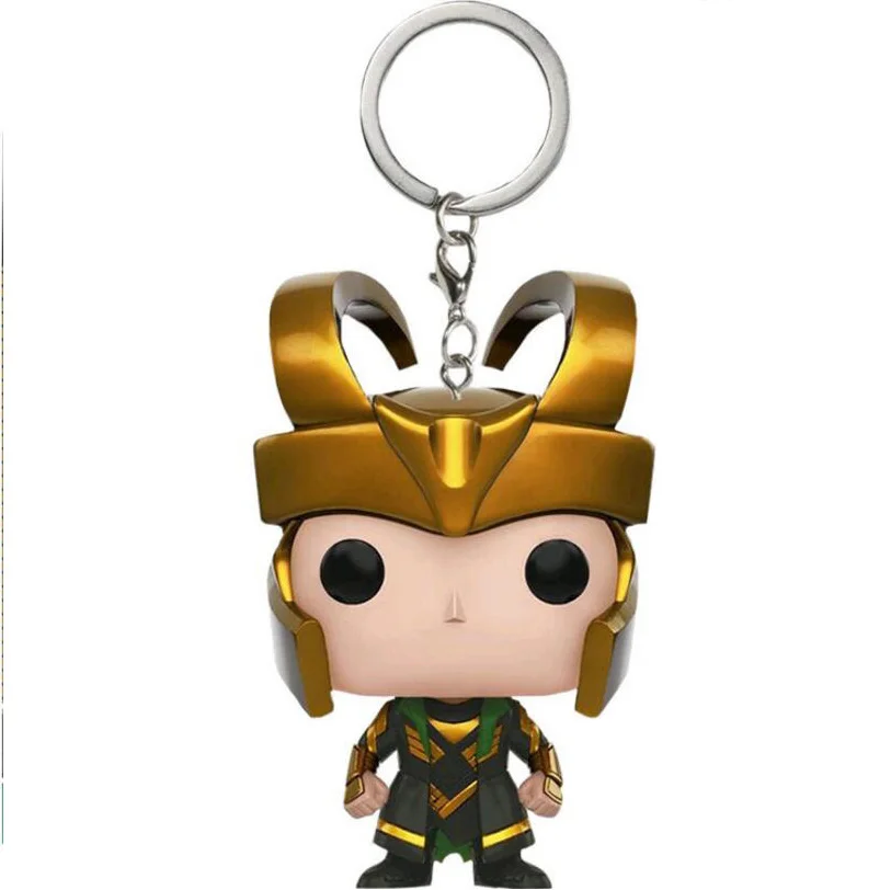 Venta caliente LLavero de Marvel The Loki de Los Vengadores para niños, figuras de acción, juguete con caja qVKAR7R7