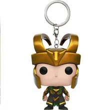 Marvel The Avengers Loki Keychain Action Figures Children Toy With Box