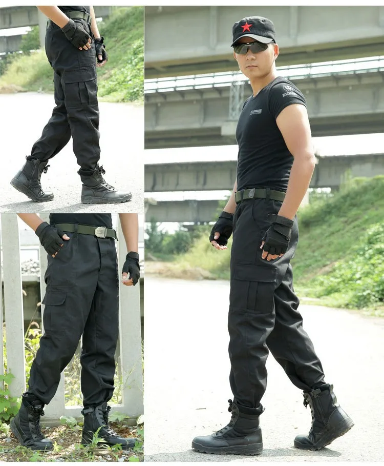 Men\'s Cargo Pants Scratch-resistant Military Clothing Tactical Pants 2016 Outdoor Army Style Workwear Trousers Sports Sweatpants (2)