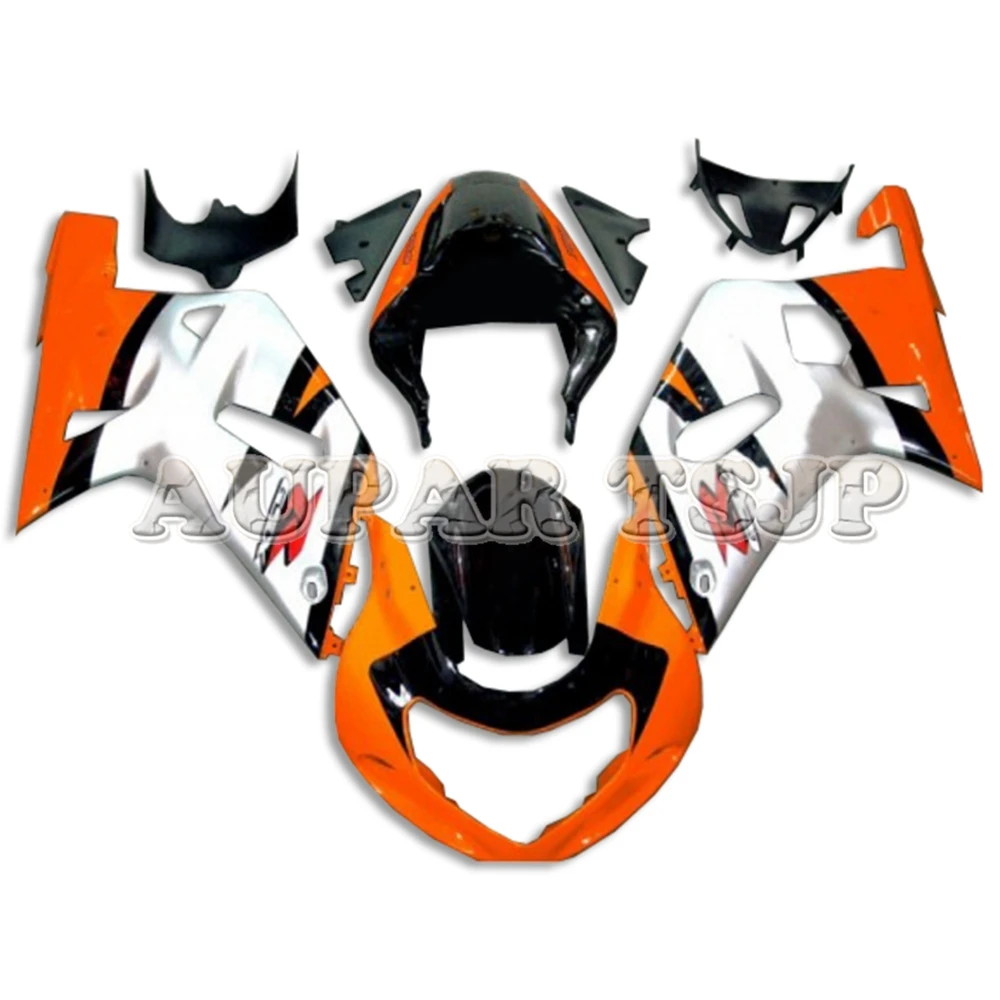 Инъекции Полный обтекатели для Suzuki GSXR600 GSXR750 K1 2000 2001 2002 2003 ABS Пластик электронный атомайзер-серебро оранжевого и черного цвета