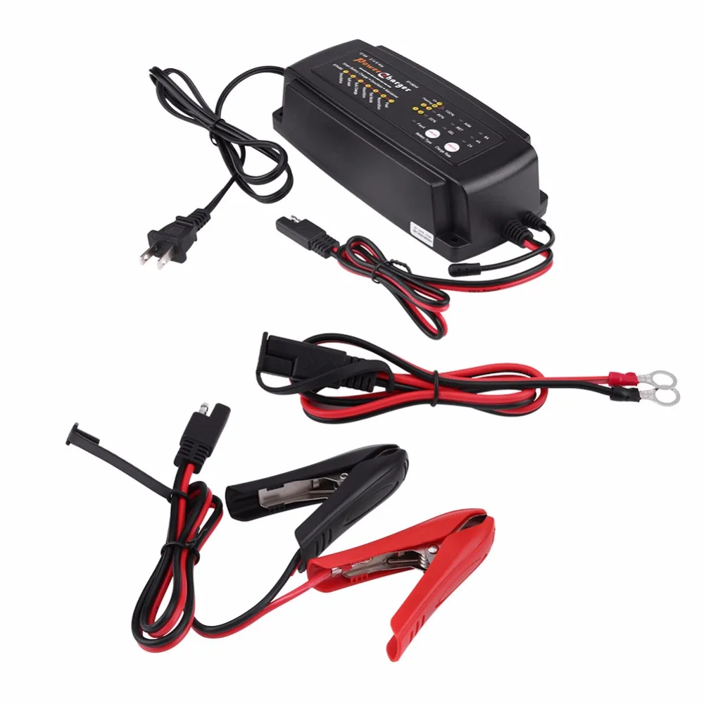 

Zerone 12V 2/4/8A 7-Stage 3-in-1 Smart Automatic Battery Charger for Car Motorcycle Truck RV AGM GEL US Plug