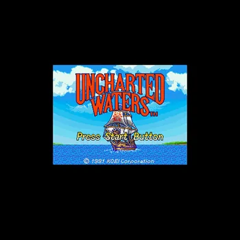

Uncharted Waters NTSC Version 16 Bit 46 Pin Big Gray Game Card For USA Game Players