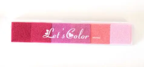 XINAHER 1 шт. нетоксичный градиентный цвет чернильный коврик Inkpad резиновый штамп масляная печать пальцев хороший подарок для штамп для детей DIY Art - Цвет: B