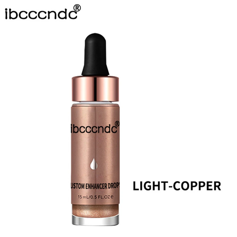 IBCCCNDC жидкий текстовый маркер Осветляющий бронзирующие капли крем для макияжа ультраконцентрированный консилер, Шиммер для лица светящийся косметический - Цвет: 6