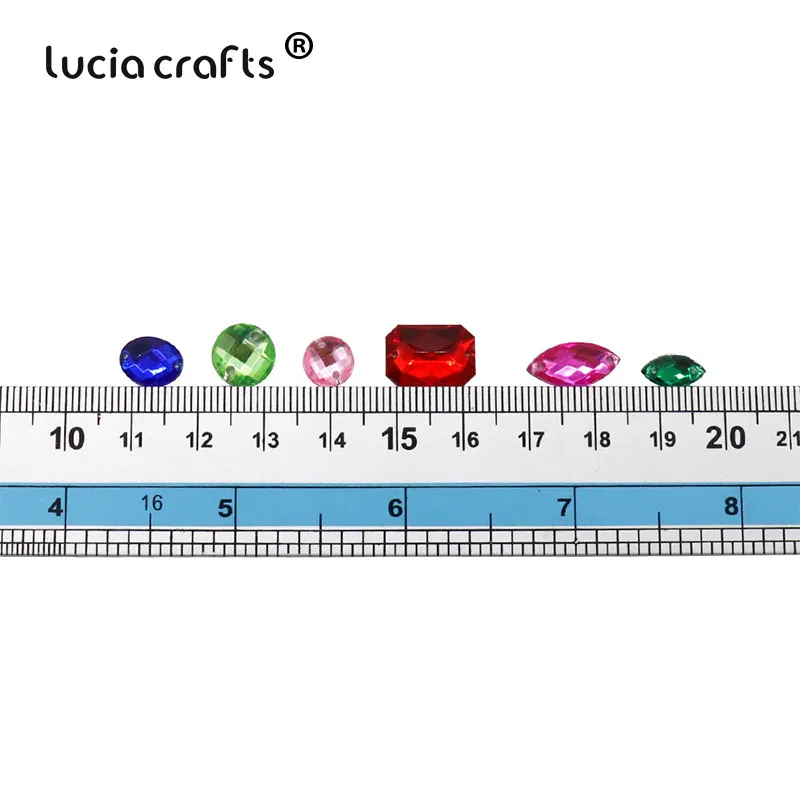 Lucia crafts, приблизительно 150 шт./лот, 8-15 мм, пришивные стразы с плоской задней частью, разные цвета, две бусины с отверстиями, камни для одежды D1106