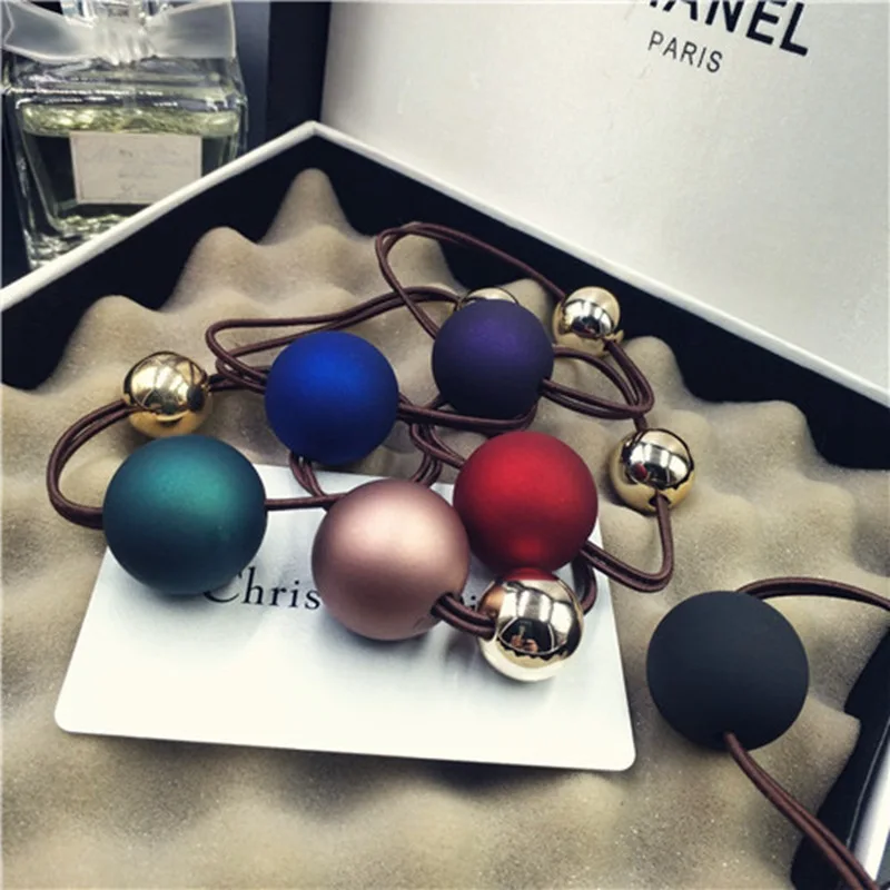 

1 PCS Easter Hair Accessories Fashion Flower Pearls Hair Elastic Rope for Women Girls Elastic Hair Bands Horsetail Headwear
