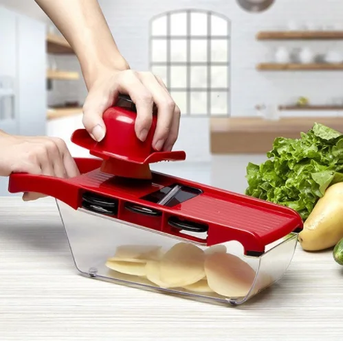 

mylb Vegetable Cutter with Steel Blade Mandoline Slicer Potato Peeler Carrot Cheese Grater vegetable slicer Kitchen Accessories