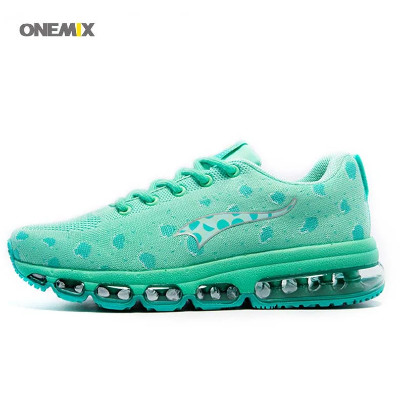 

ONEMIX 2017 Weaving flyweave Breathable sport Run sneaker Women's athletic trainer elite Running lady air cushion shoes 1183