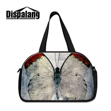 Dispalang, 3D, Реалистичная бабочка, женская большая дорожная сумка для багажа, женская сумка для путешествий, сумки для путешествий с автономным карманом для обуви