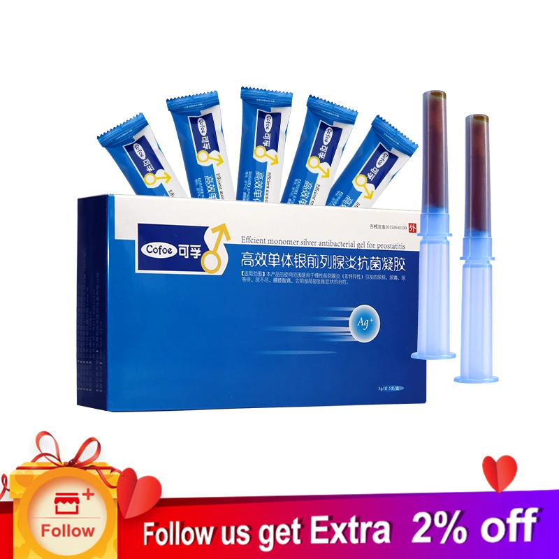 

Cofoe Prostatic Gel Prostatitis Gel Natural Urinary Tract Infection Men Prostatitis Treatment 5pcs/lot
