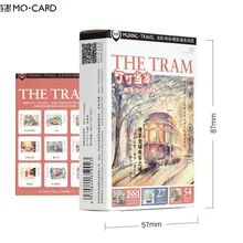 МО. Карты трамвая бумажная карточка Закладка для книги 54 шт./упак. Memo доска объявлений карты слот-карта 1 лот = 8 пачек = 432 шт.; ; детское нижнее белье