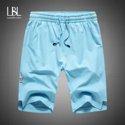 2019 летние мужские однотонные Шорты повседневные мужские пляжные шорты дышащие брюки мужские бордшорты брендовая одежда US/EUR плюс размер s-xxl