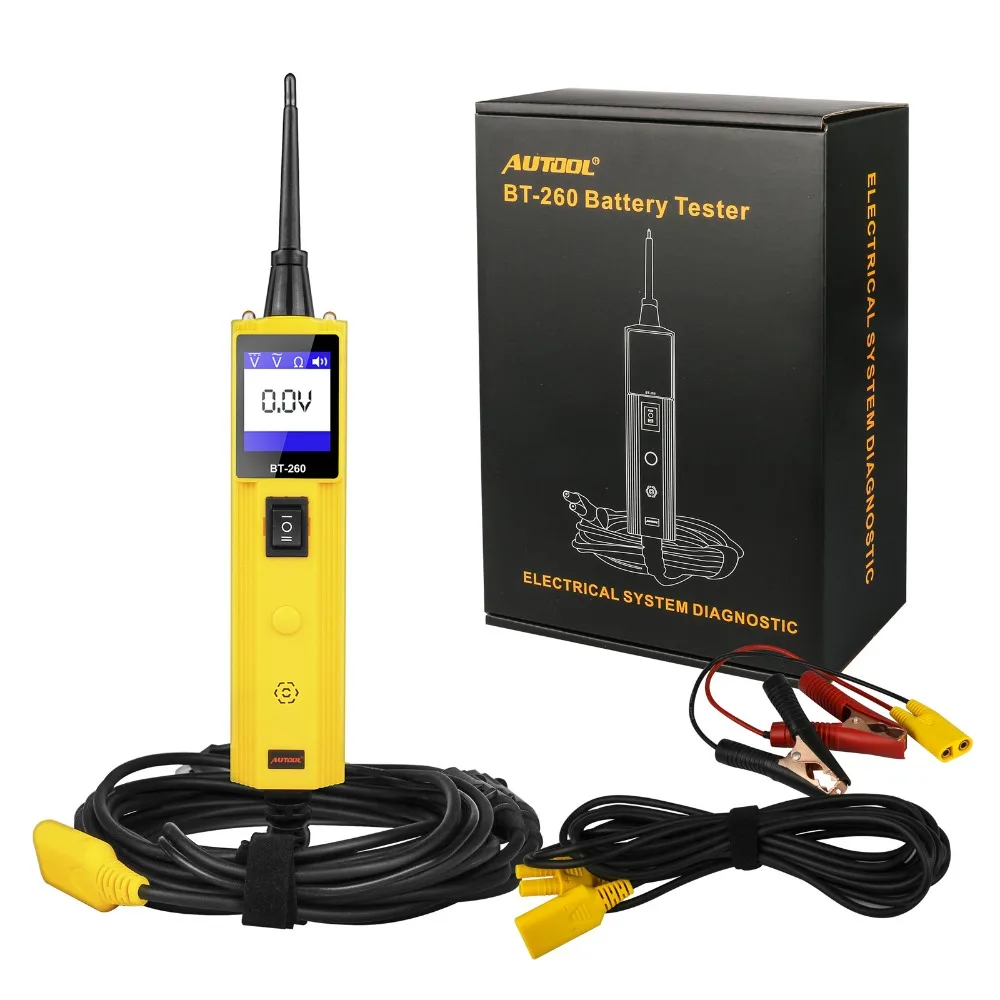 AUTOOL BT260 Car Circuit Tester Power Probe Auto Electric Voltage