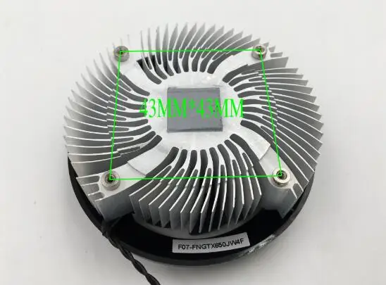 Onda GT640 GTX650 GA61B2U DC 12V 0.30A Модель дисплея карты радиатор поддержка 43*43 мм расстояние