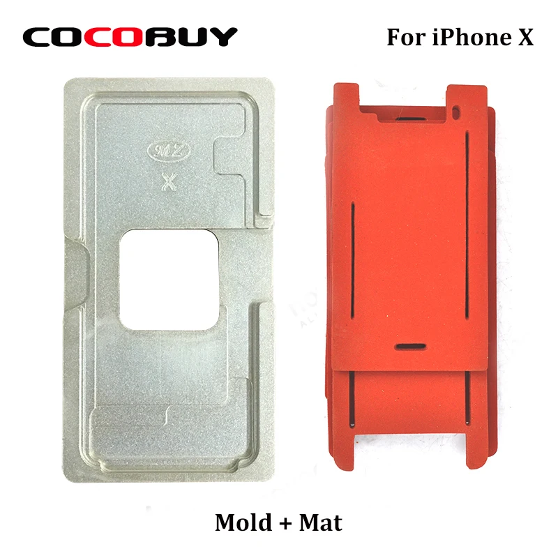 

New Precison 1pcs 2pcs for iphone X Vacuum Metal Mold Laminator Mould LCD Screen Laminating and Positioning Alignment mat