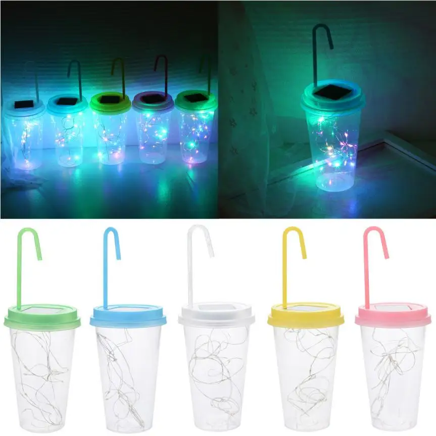 solar powered 15 led string light fairy lid bottle cap led lights for college dorm