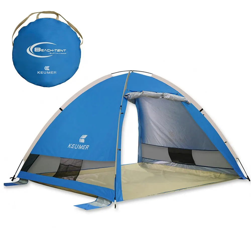 Автоматический, мгновенный, всплывающий, пляжный тент, легкий, с защитой от ультрафиолета, палатка, водоотталкивающая, Пляжная палатка, кабана, Солнцезащитный навес, 3-4 человека - Цвет: royal blue