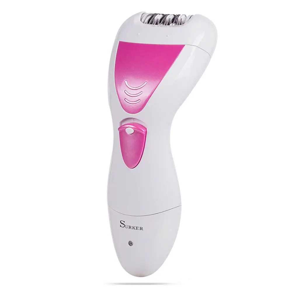 

SURKER Epilator for women Waterproof 4 in 1 Set With Wet Dry Electric Callus Remover Nail File Bikini Trimmer and Shaver For W