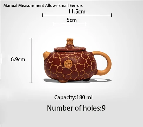 180 мл китайский чайник из исинской глины Зеленая глина из месторождения горшка Гонг Чунь известный полный ручной работы чайник XI чайный набор кунг-фу чайник 9 отверстий