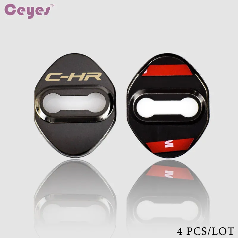 Ceyes Car Styling JDM Case For Toyota CHR Corolla Rav4 Noah C-HR For Lexus Auto Accessories Car Emblem Stickers Car-Styling 4pcs - Название цвета: style 1 black