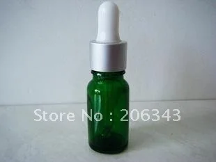 Зеленая/синяя/коричневая бутылка для эфирного масла 10 мл с серебристой/Золотой