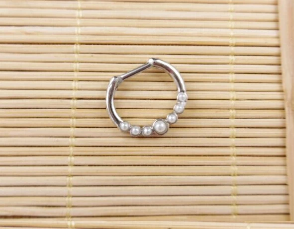 

2015 Top Fashion Trendy Plant Fake Piercing Hot Unique Zircon Aztec Septum For Clicker Nose Ring Stud Piercing Body Jewelry