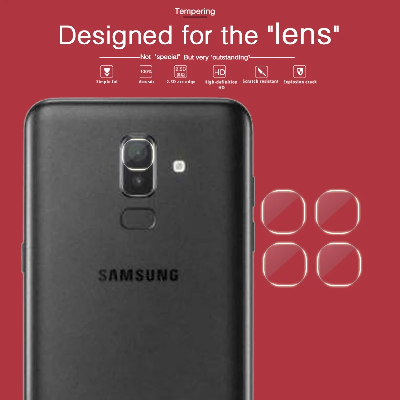 HD Задняя камера Объектив Закаленное стекло пленка для Samsung Galaxy J5 J2 Pro J1 Mini Prime J4 2018 J6