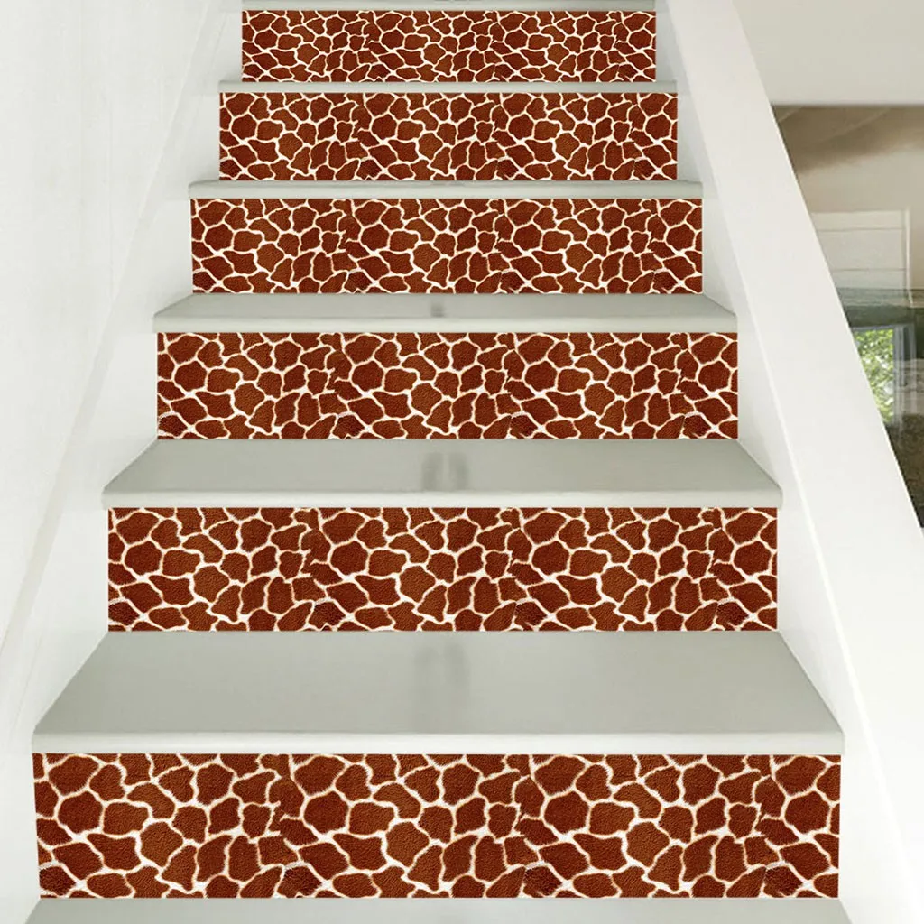 

DIY 3D Tile Stairs Stickers Simulation Animal Fur Removable Waterproof Wallpaper Sticker Self-adhesive Steps Sticker Home Decor