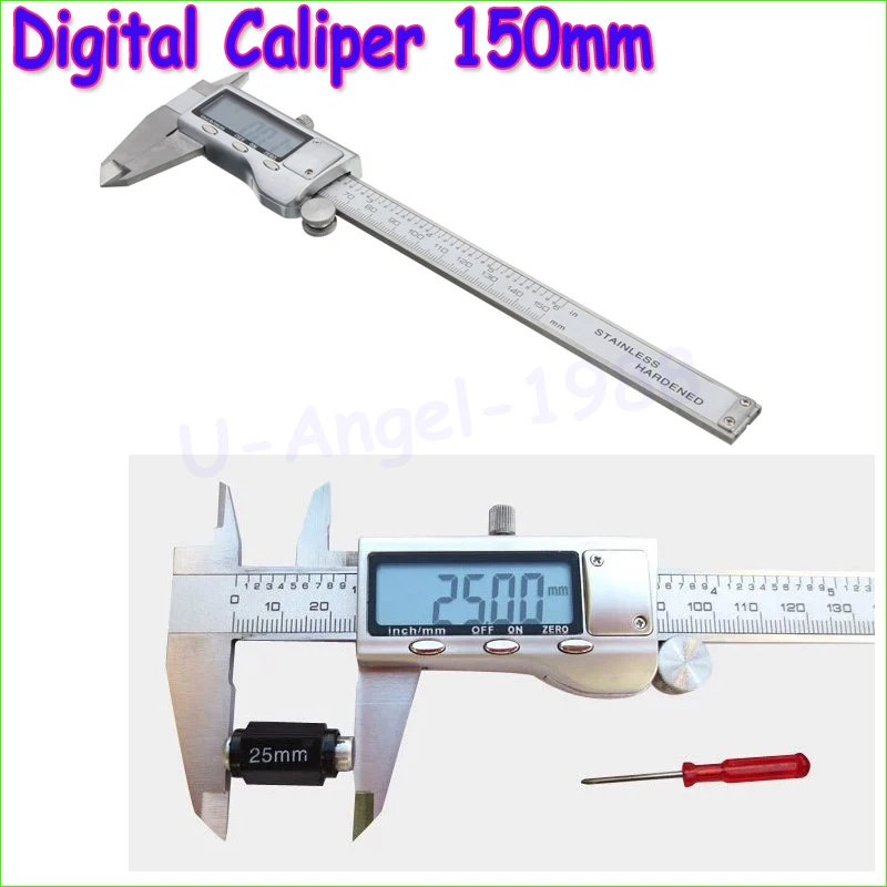 1 шт. 6 &quot150 мм металлический цифровой штангенциркуль|caliper 150mm|caliper digitalcaliper vernier |