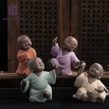 Фарфоровый танец маленький заварник монах Чай Аксессуары поднос и декоративные украшения Декор