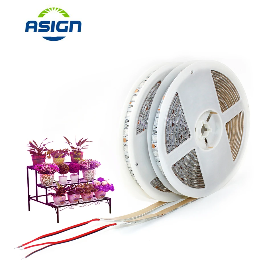 SMD 5050 DC 12V Водонепроницаемые светодиодные лампы для выращивания растений гибкие