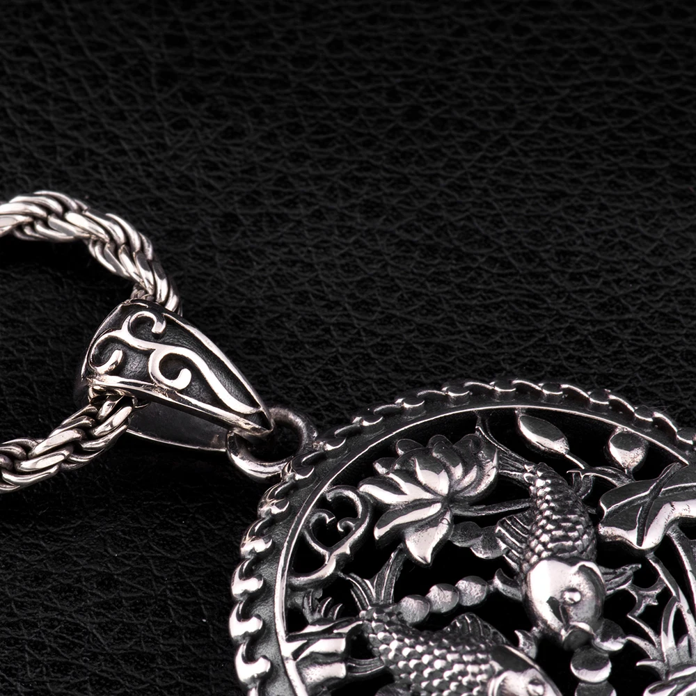 Подвеска Мужская из серебра 100% пробы серебро 925 CP16|fish pendant|925 sterling silver pendantpendant for