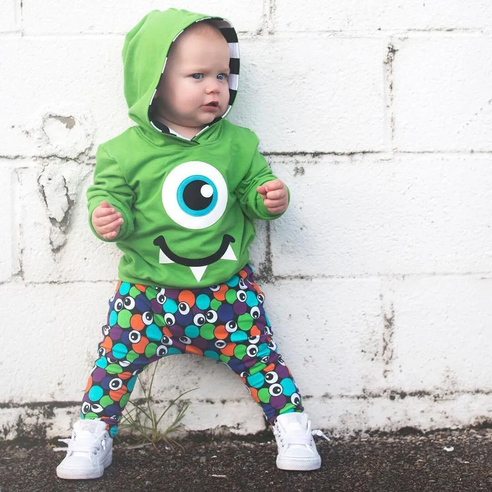 

Baby Clothes Set Toddler Baby Kids Boy Girl Cartoon Hoodie Sweatshirt Tops Pants Clothes Set Kids Top Shirts