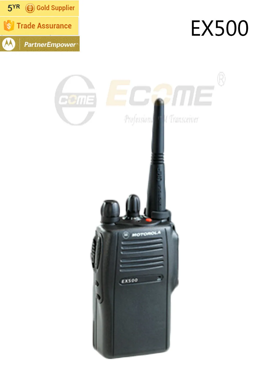 EX500 Portable Motorola Two Way Radio Motorola Walkie Talkie with