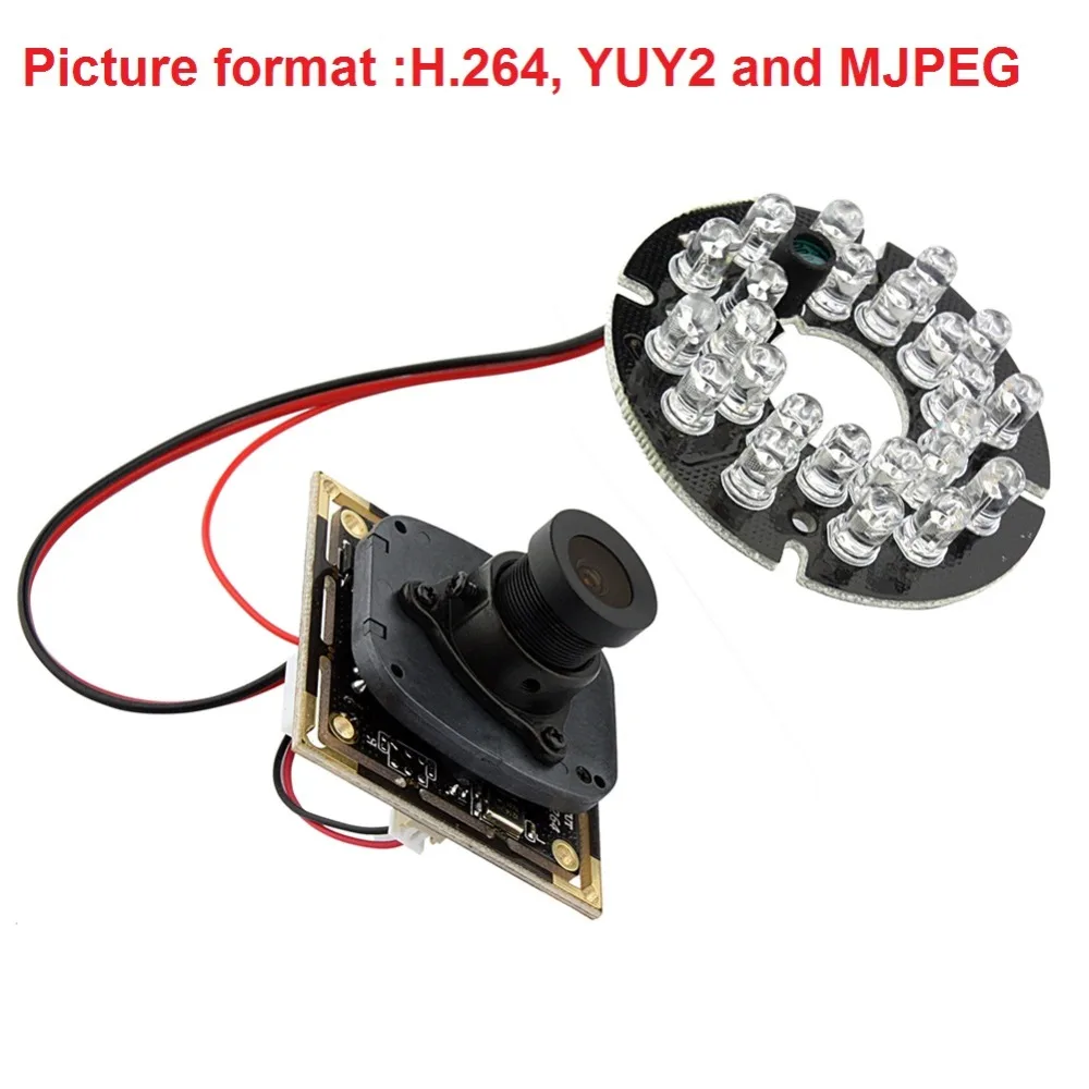 720P HD OV9712 CMOS free driver H 264 infrared IR usb camera module endoscope with MIC