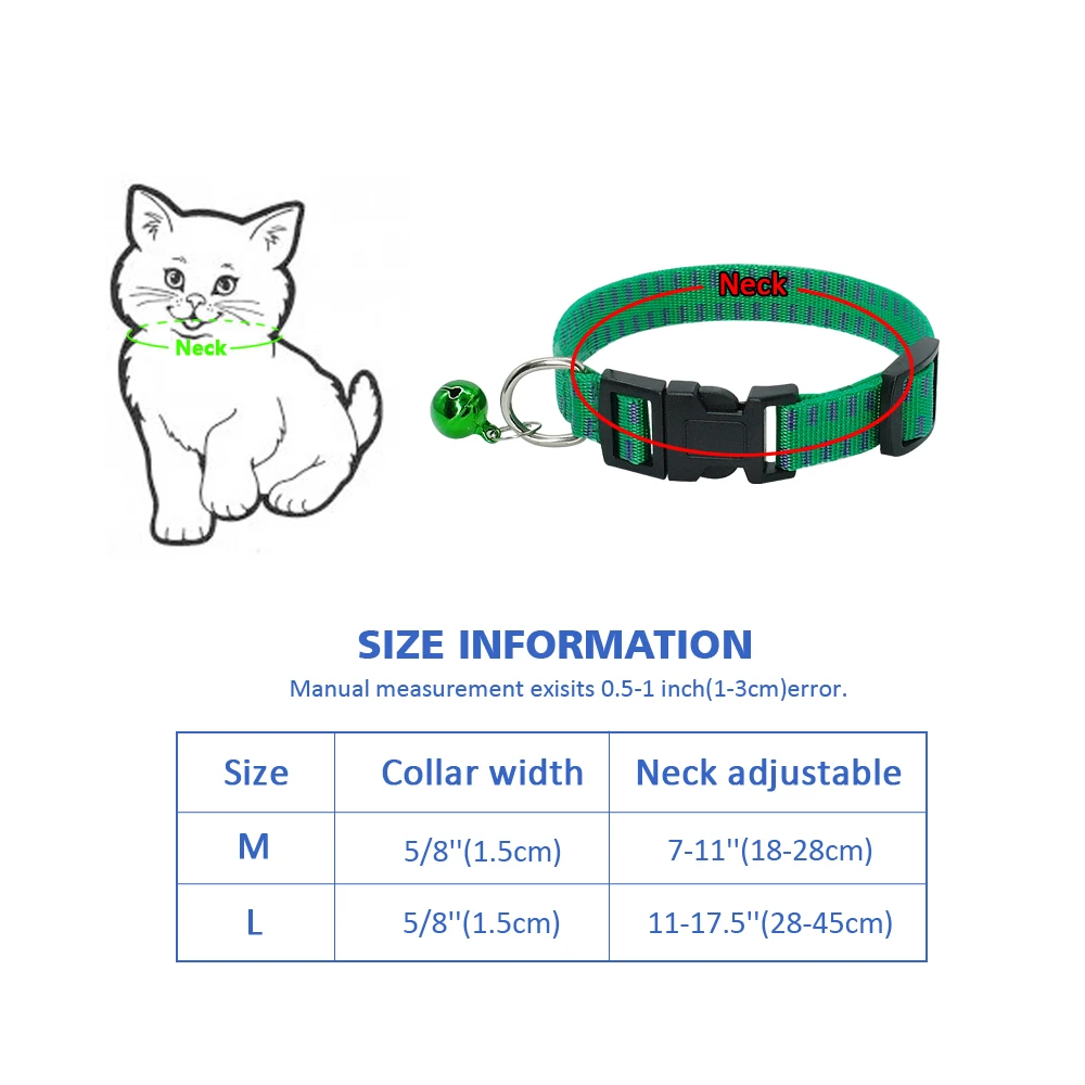 Ошейник для кошек, собак, блох, блох и клещей, нейлоновый ошейник для защиты от вредителей, вшей, паразитов, дегребений для маленьких и средних собак, кошек