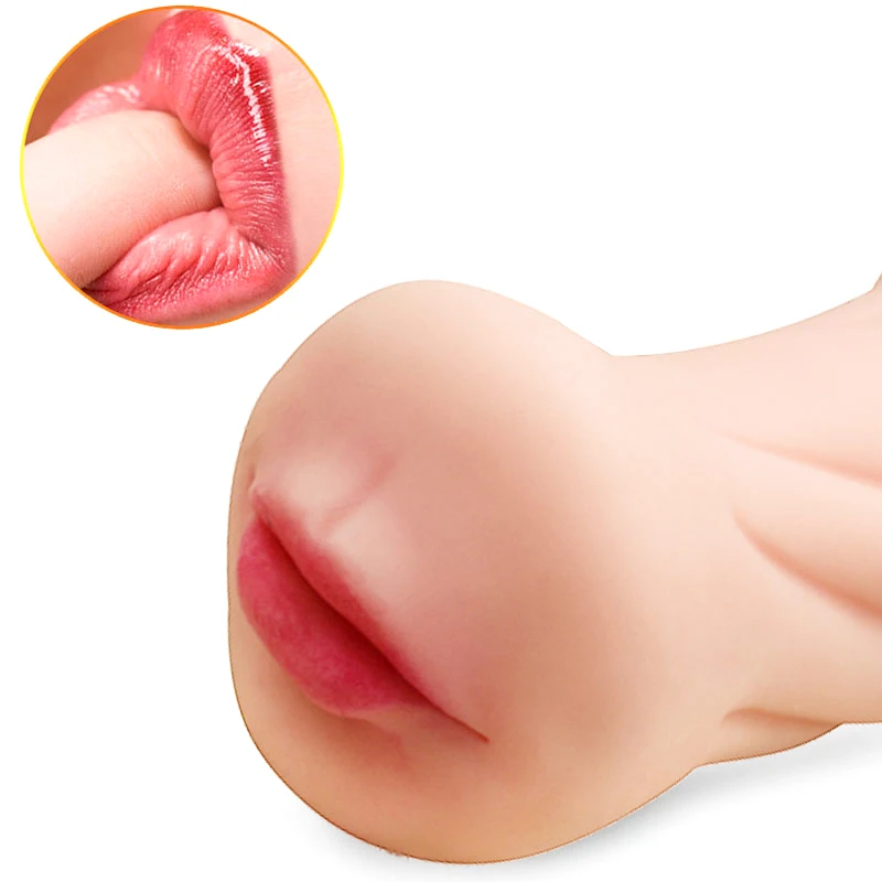 Khalesex Realistic Male Masturbator Aritificial Vagina Pocket Deep Throat Tongue Suck Pussy Sex Toy