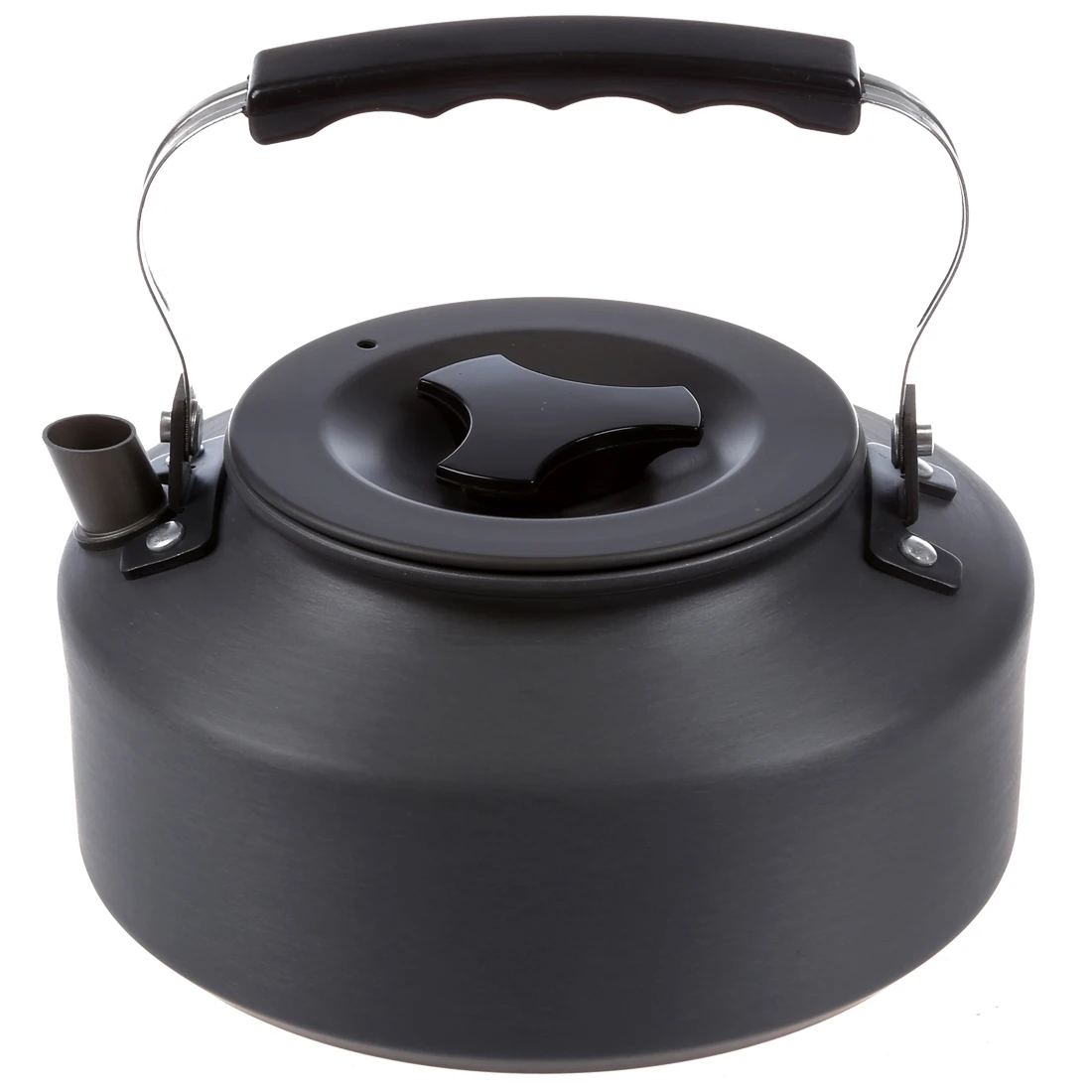 Outdoor 1.1L Portable Aluminum Water Kettle Camping Hiking Teapot Coffee Pot