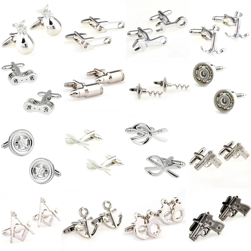 

Silver Tools Metal Cufflink Cuff Link 1 Pair Big Promotion