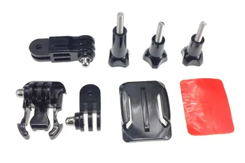 

BGNing Side Mount + Curved Adhesive Mount 3-Way Adjustable Pivot Kit for for Gopro All Series/XiaoYi/SJ/Gitup Action Camera