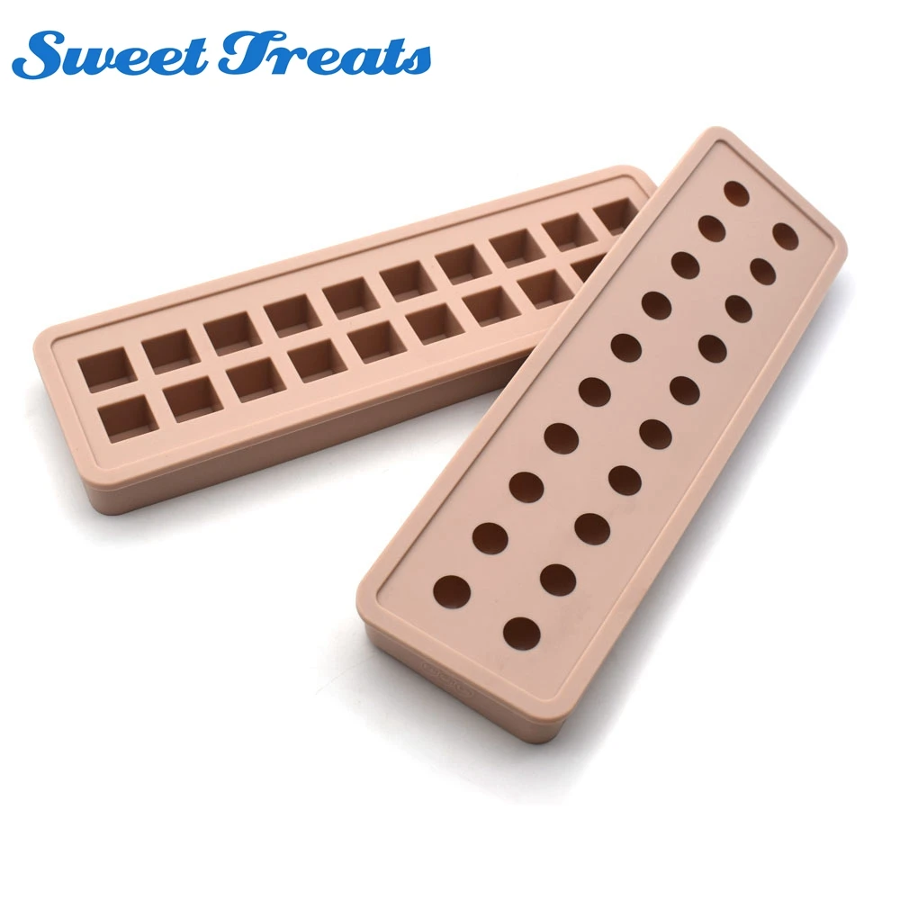 

Sweettreats Square Round Silicone Ice Cube Tray Grid Mold Ice-making Box Maker Whiskey Bourbon