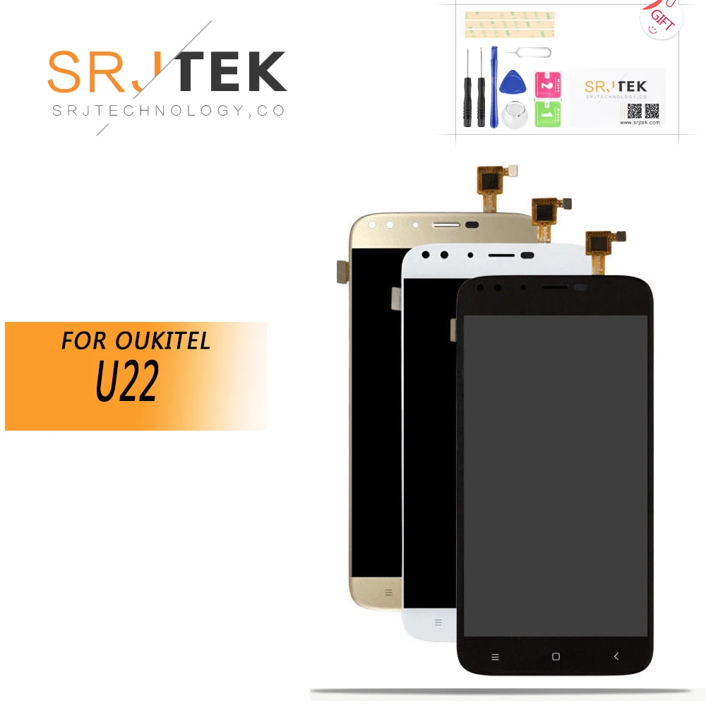 5 ''для OUKITEL U22 ЖК-дисплей + сенсорный экран ЖК-дигитайзер стеклянная панель