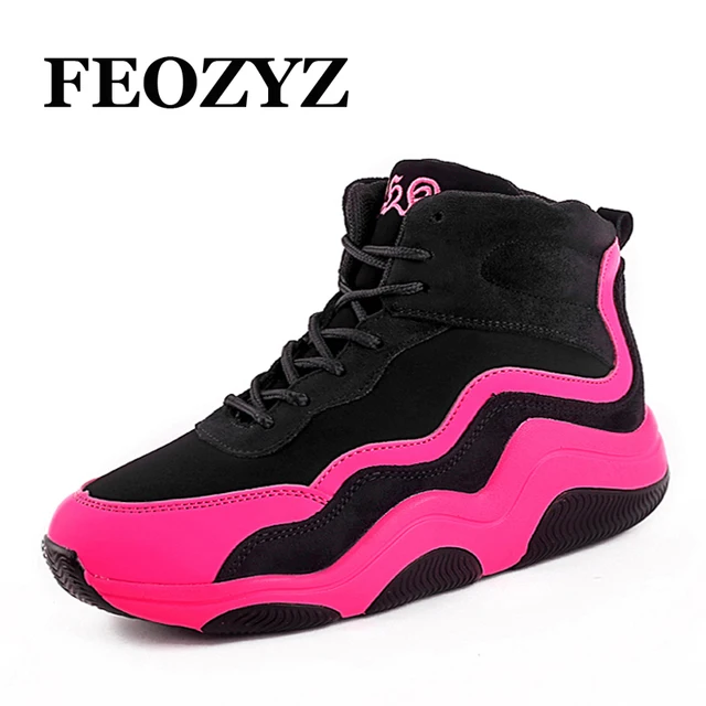 FEOZYZ High Top Women Basketball Shoes Indoor Outdoor Womens Sneakers