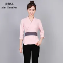 Спа оздоровительный клубный одежда для гостиниц, униформа для кормления, косметолога, Женский техник, весенне-летняя Рабочая одежда