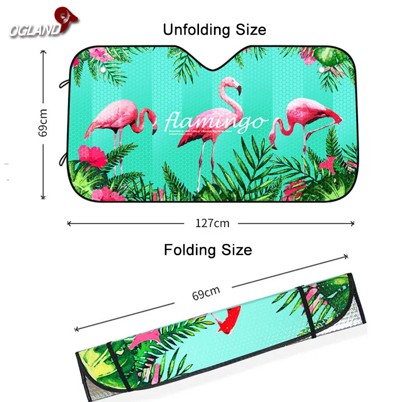 Car Windshield Sunshade Sun Visors Covers For Ordinary Car Reflective Foil Anti-UV Curtain Front Auto Window Cool Sucker Fixed