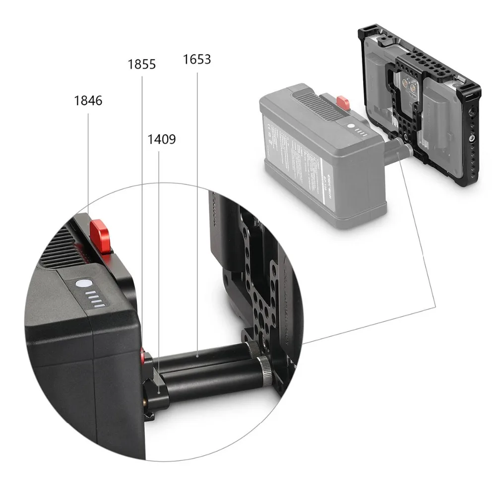 Cena SmallRig klatki monitora z osłona przeciwsłoneczna dla SmallHD 700 Series ekran 701 Lite 702 Lite 702 jasne Monitor osłona lcd 2131
