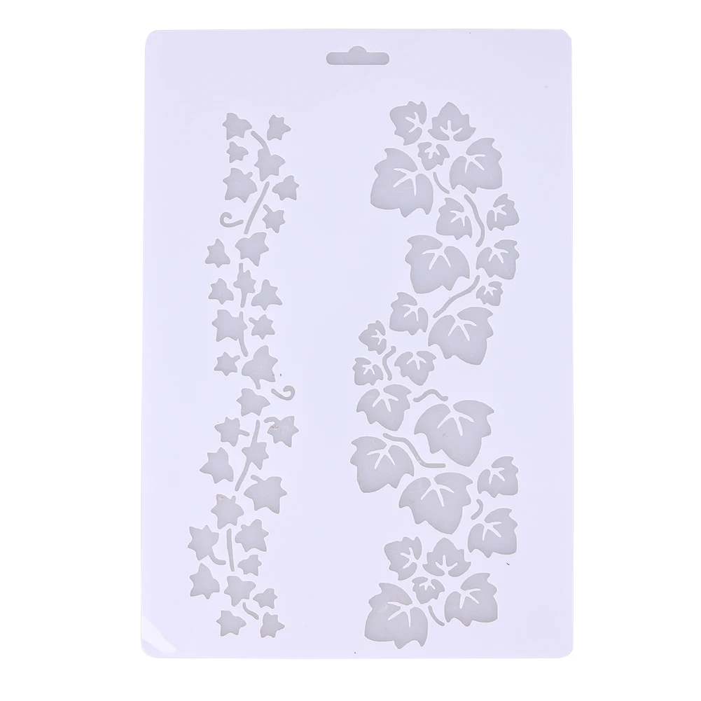 Leaves Stencil Bakeware Flowers Fondant Decorating Cake Stencil Kitchen