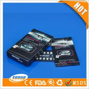 

6% Hydrogen peroxide remove stains double elastic gel strips tooth whitening strips