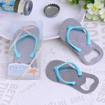 

Flip Flop Metal Starfish Beer Bottle Opener Slipper with Blue Festive & Party Wedding Souvenirs