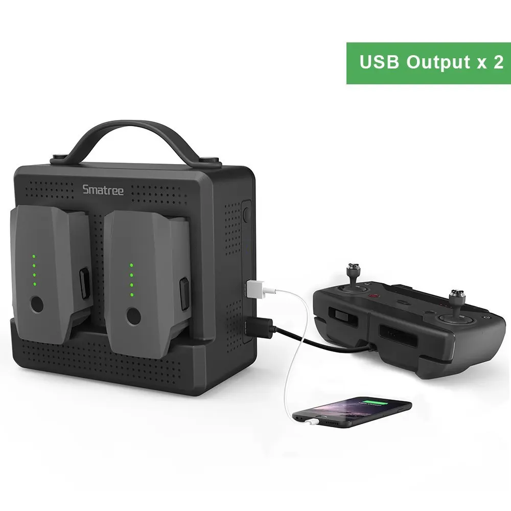 Зарядное устройство Smatree для DJI Mavic Pro переносной Платиновый аккумулятор зарядная